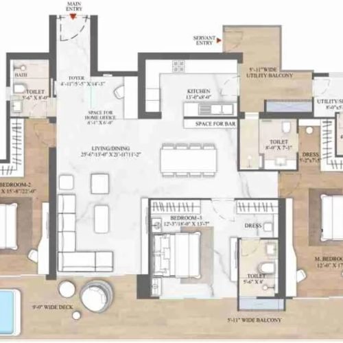 Smart-World-The-Edition-3.5BHK-Floor-Plan